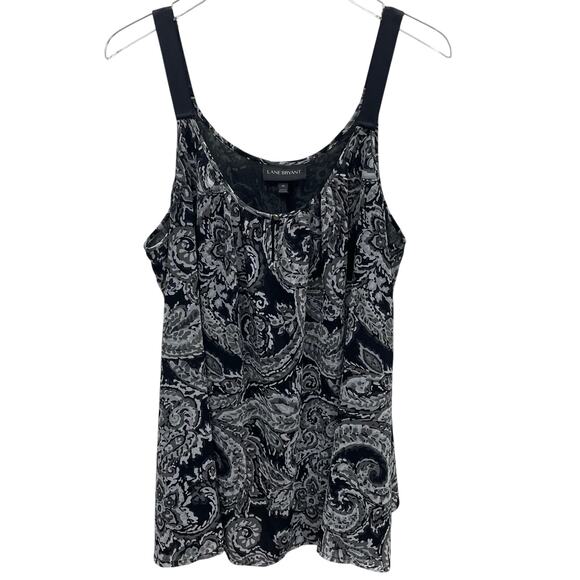 Lane Bryant Floral Paisley Tank Top Size 22 - Picture 1 of 11